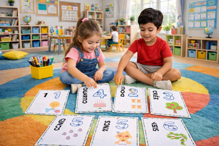 Folha de atividades numerais lúdicos (traçado)