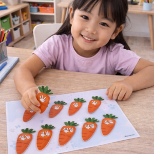 Pareamento de cenouras - Páscoa