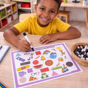 Circule as formas geométricas