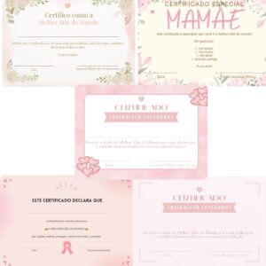 Certificado dia das mães