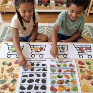 Alimentação saudável no mercado!