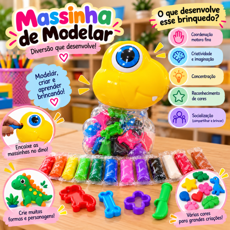 DINO MASSINHA DE MODELAR