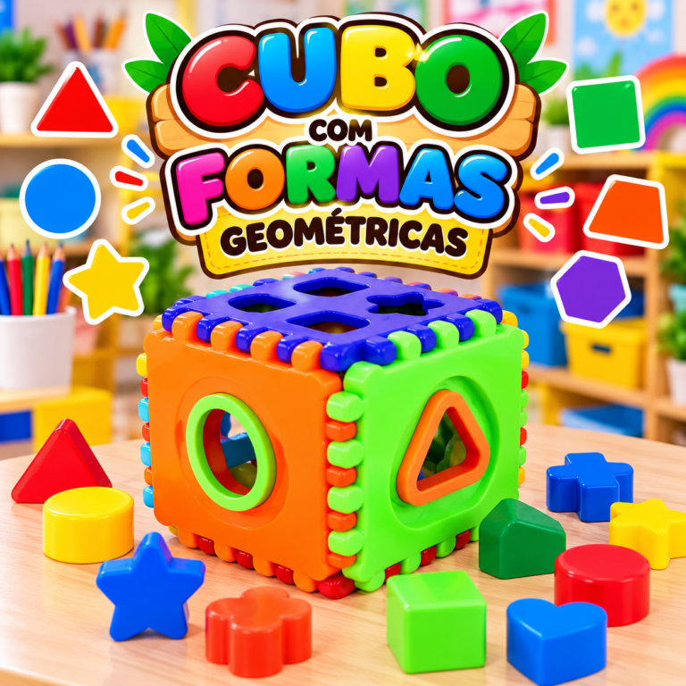 Cubo com Formas Geométricas