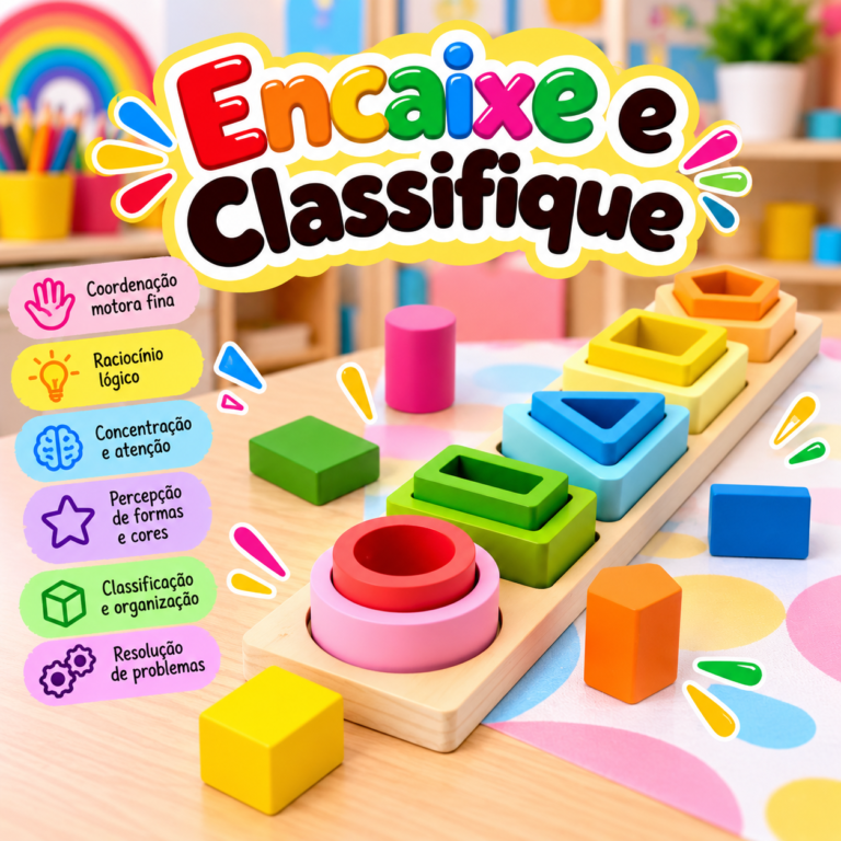 🌈 ENCAIXE E CLASSIFIQUE – 15 PEÇAS