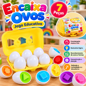 🥚🌈 Encaixa Ovos – Jogo Educativo