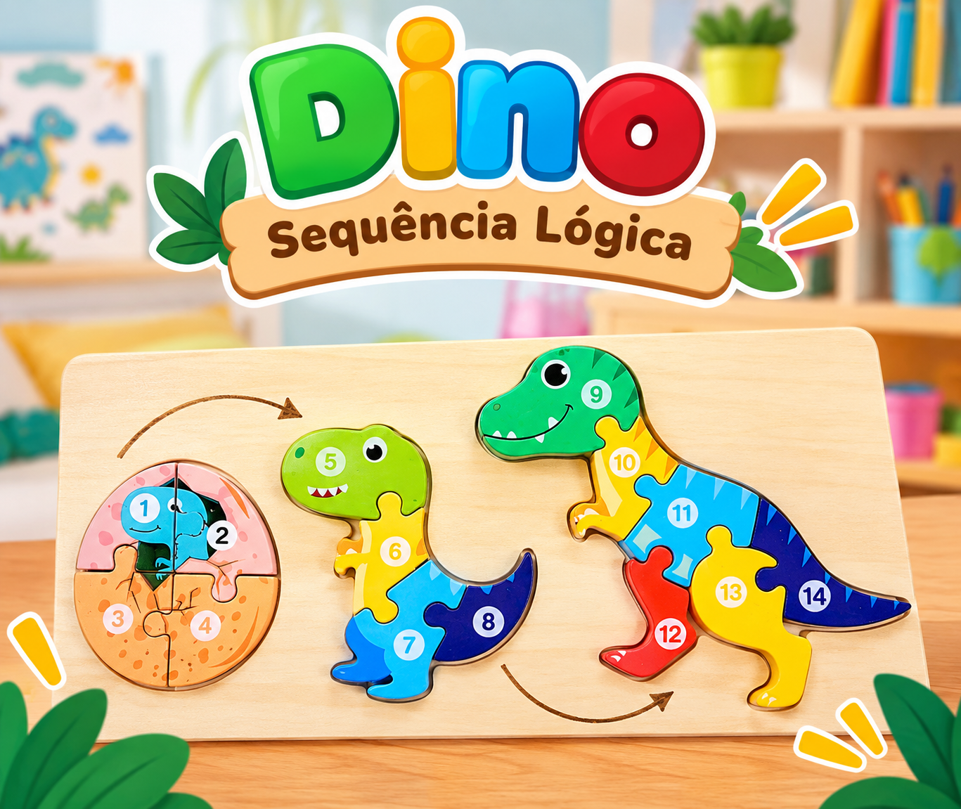 Quebra-Cabeça Dinossauro 🦖🧩