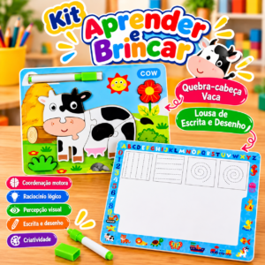 Kit Aprender e Brincar – VACA 🐄✏️